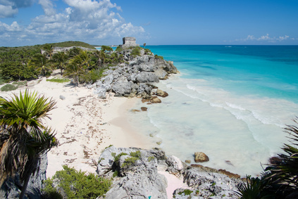 Mer des Caraïbes vu de Tulum - Mexique 