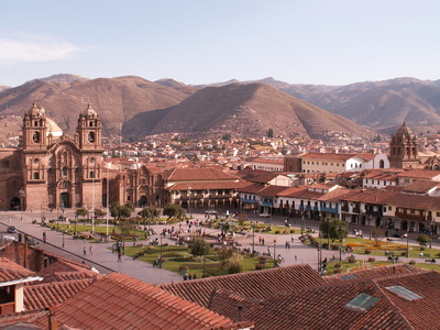 Cusco sur la "cordillière blanche" au Pérou 