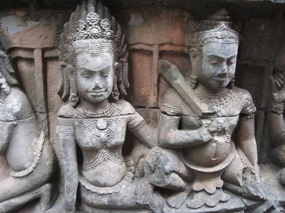 La Terrasse des éléphants à Angkor - Cambodge