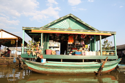 Village flottant de Siem Reap au Cambodge