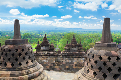 Temples de Borobudur en Indonésie