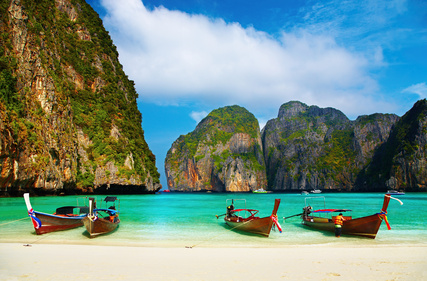 Plage de Maya Bay en Thaïlande