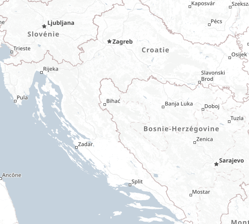 carte croatie