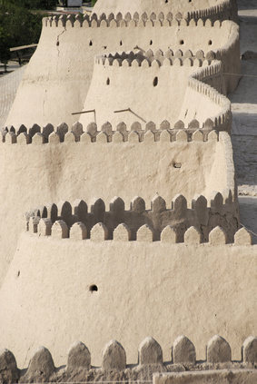La citadelle Khiva en Ouzbékistan